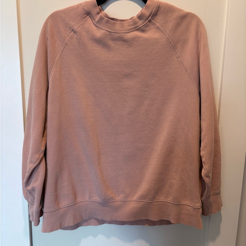 Casual Oversized Pink Sweatshirt